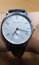 Mens Watch Mechanical-Watch Seagull Business Official Ultra-Thin Brand Top Manual Strap