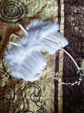 Accesorios de fotografía recién nacido, ala blanca de Ángel, fotos de bebé, accesorios para el cabello de plumas