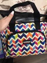 Bolsa de almuerzo Oxford de doble nevera en capas, bolso de almuerzo térmico con aislamiento impreso, bolsa de hombro portátil, bolsa de caja de Almuerzo