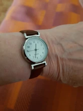 Relojes clásicos de cuarzo para mujer, pulsera analógica redonda con correa de cuero, informal