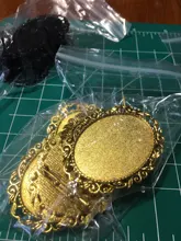 Nueva moda 5 uds 30x40mm tamaño Interior antiguo bronce dorado plata colores negros broche perforado estilo Base colgante