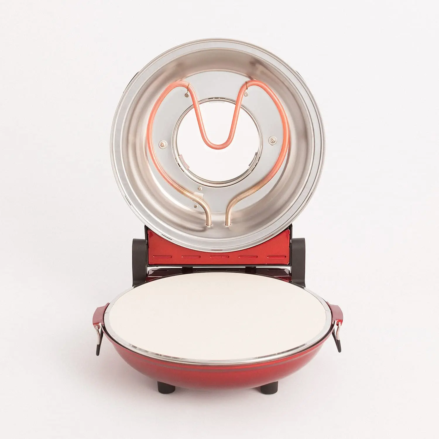 Crea Pizza Maker forno elettrico per Pizza su pietra, antiaderente,  rimovibile diametro 31cm base in pietra refrattaria, raggiunge temperature  di 350 °, due livelli di cottura, 5 livelli di potenza.|Ovens| - AliExpress