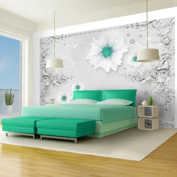 

Wall mural-blooming romantic love II - 350x245 cm
