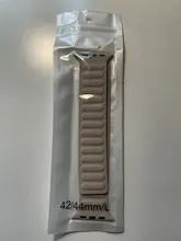 Correa de enlace de cuero para Apple watch, banda de 44mm, 40mm, 38mm, 42mm, pulsera de bucle magnético original, iWatch seires 3, 5, 4, 6 SE