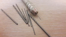 Mini taladro manual de aluminio de alta calidad con mandril sin llave + 10 Uds., broca helicoidal, herramientas rotativas de perforación para carpintería #279519