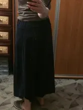 Skirts Women Maxi Elastic-Waist ZANZEA Vintage Corduroy Faldas Sundress Plus-Size Casual