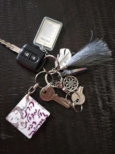 Anslow de verano Natural piedra llavero con borla joyería estilo bohemio Vintage llavero atrapasueños para las mujeres bolso de D016