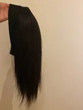 Peluca con diadema recta para mujer Peluca de cabello humano, 180% de densidad, cabello liso malasio, peluca completa hecha a máquina para mujeres negras