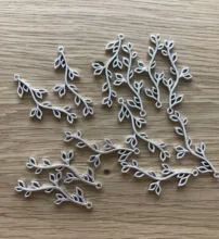 10 Uds rama encantos de Color plata antigua rama encantos colgantes para pulseras de abalorios de hojas joyería