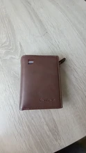 Cartera de lujo de cuero Vintage para hombre, cartera pequeña de cuero de vaca con Clip para dinero, tarjetero, 2020
