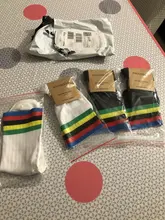 Calcetines de ciclismo para hombre y mujer, medias de compresión para bicicleta de carretera, de marca para exteriores, 2019