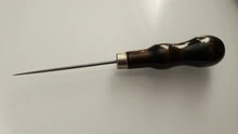 1 Uds profesional Durable de cuero herramientas de mango, madera punzón para artesanía de cuero costura coser herramientas de mano accesorios entrega rápida