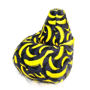 Armchair bag pear Oxford water repellent waterproof rainproof large soft frameless pouf ottoman for Home Cottage