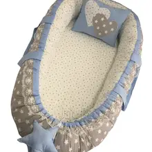 Jaju коробка для младца Mavi Yıldızlı Ortopedik Lüx Детские Гнездо