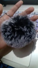 Llavero con pompón de pelo para mujer, Bola de Pelo de imitación suave, llavero de coche, llavero, bolsa, colgante, joyería, 20 colores