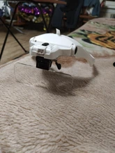 Headband Magnifier Glass-Lamp Led-Light 5-Lens loupe Adjustable for Read-Look