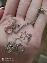 Pendientes Punk sin Piercing para el cartílago, pendientes con Clip para la oreja, para mujeres y niñas