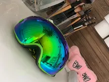 COPOZZ-Gafas de esquí para hombre y mujer, lentes de Snowboard para esquiar, protección UV400, antiniebla