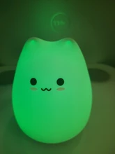 Night-Lamp Animal-Light Touch-Sensor Desktop-Decor Gift LED Bedroom Holiday Colorful