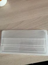 Caja de almacenamiento clara de 10/20/30 ranuras para limas de uñas, contenedor para accesorios de uñas