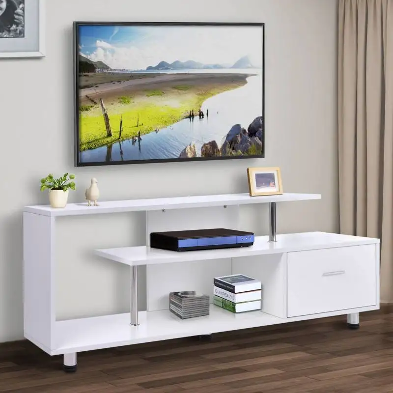 Таблицы ТВ шкаф обеденный форма tv стол G с полкой Cajónanco 152x40x60,5 см