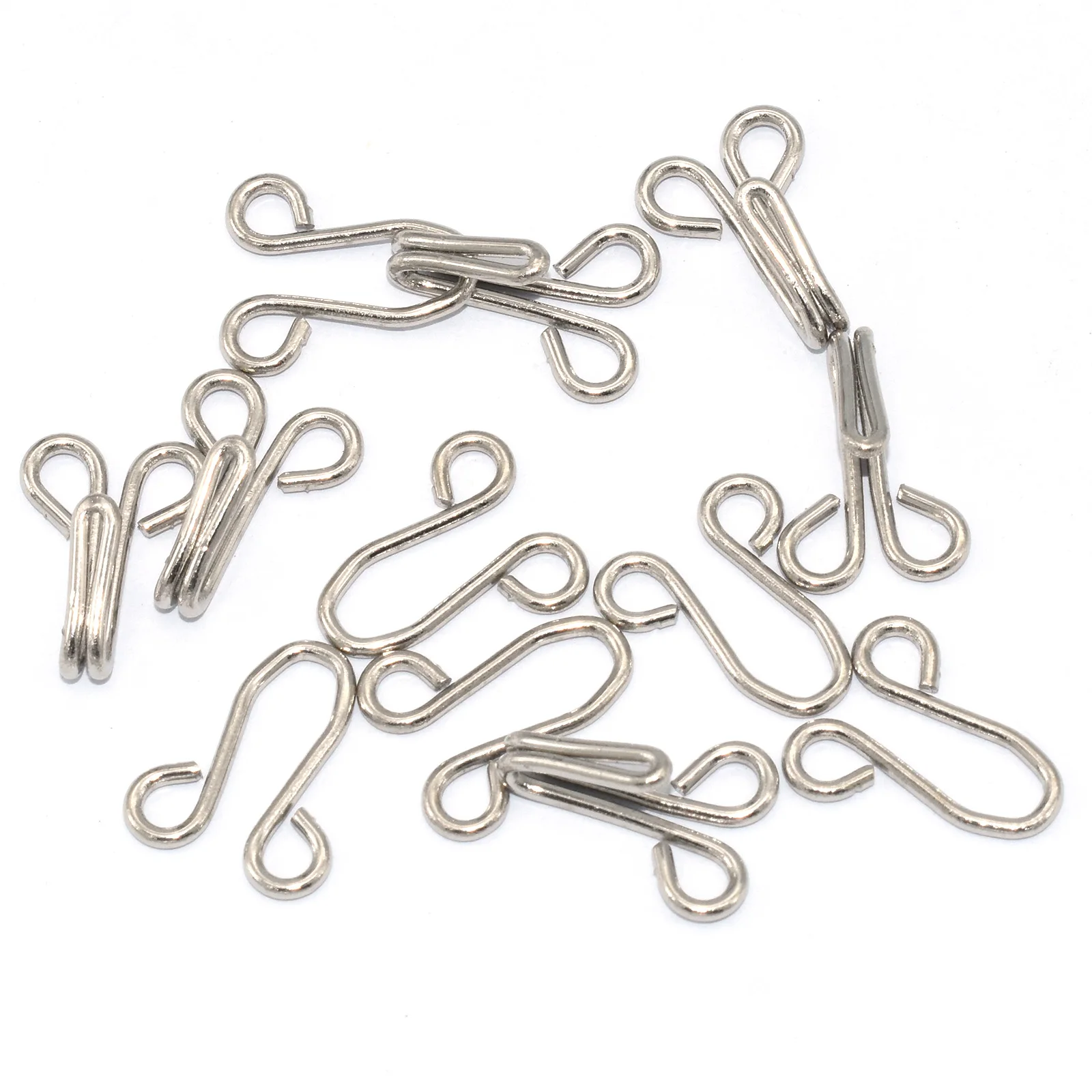 No Sew) Swimsuit Bra Hooks Replacement, Inch, Metal, Pin Hooks by Pin Straps  (2)