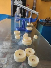 Caja de reloj con prensa de 12 troqueles, funda frontal y trasera de cristal, prensa de tornillo, herramientas de reparación, envío directo