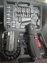 Juego de destornilladores eléctricos, diámetro máximo inalámbrico con taladro eléctrico, Material ABS, herramienta de reparación portátil