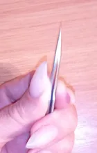 Vetus-Pinzas profesionales para pestañas, de acero inoxidable, antiestáticas, para extensión de pestañas postizas