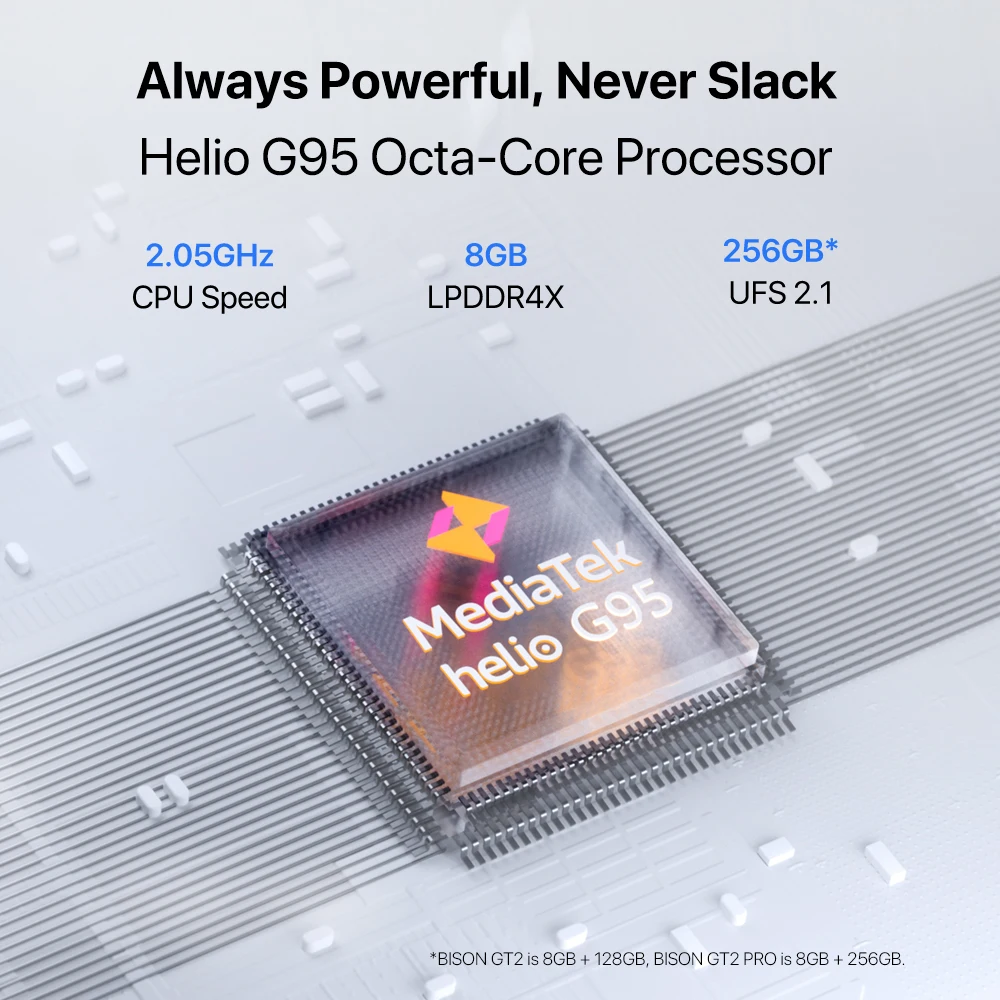 UMIDIGI BISON GT2 PRO Android 12 Rugged Smartphone Helio G95 6.5