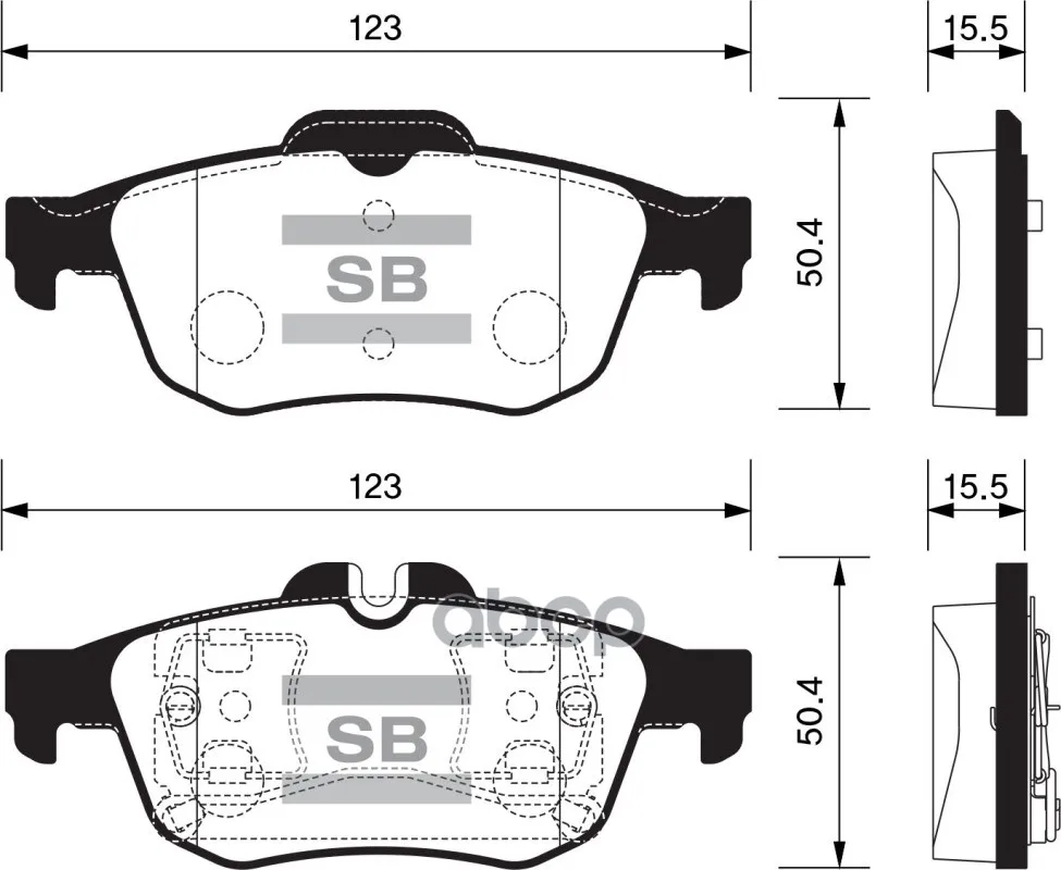 Колодки Тормозные Задние Sangsin Brake Sp1396 Sangsin brake арт. SP1396