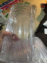 120/180/240/360 agujeros de plástico claro pendientes estante plegable pendiente de la pantalla de pantalla titular caja de almacenamiento