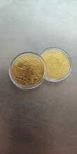 Moneda dorada plateada de Bitcoin, coleccionable, regalo de colección de arte, Metal conmemorativo físico, imitación antigua