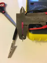 1 Pair Alligator Crocodile Test Clip Clamp For Multimeter Tester Probe New