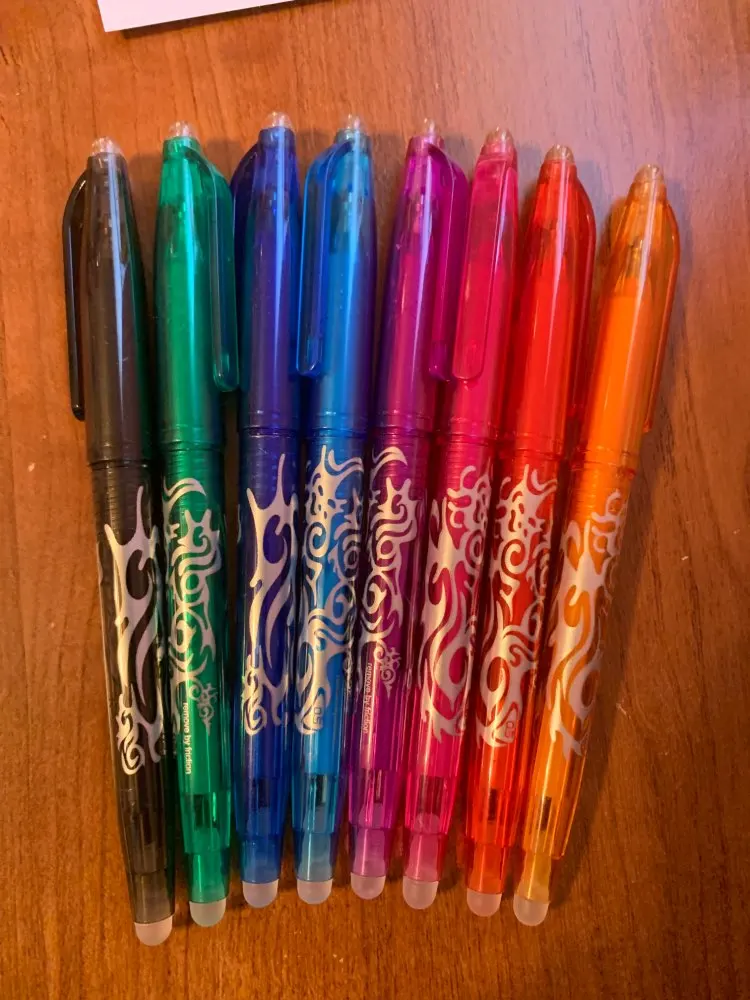 Rub Out Pens Friction Ballpen (8 Pcs) Life Changing Products