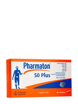 

Pharmaton 50 plus 30 capsules suitable for older people