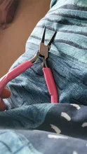 Herramientas de joyería de 125mm, accesorios DIY, herramientas de Hardware, pinza de plástico, tornillo de Banco rosa, negro, cabeza redonda, afilada boca, alicates de corte de alambre