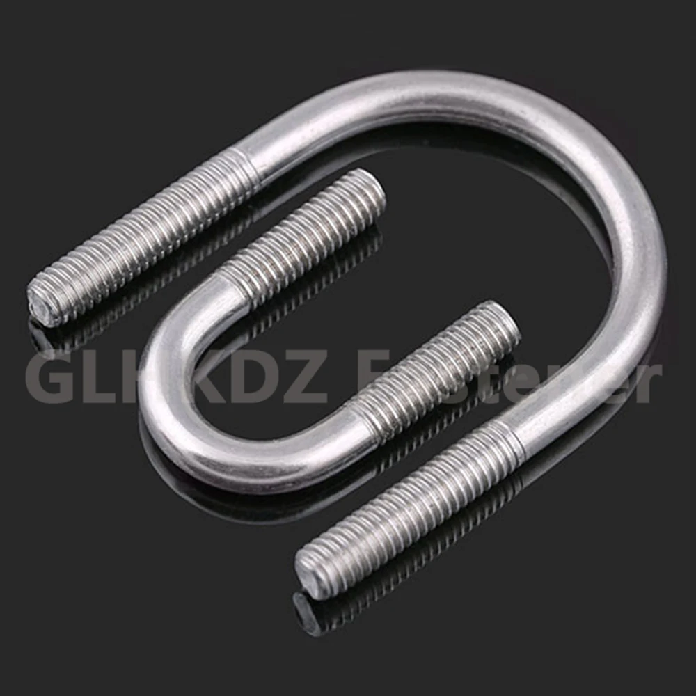 M6 M8 M10 M12 U-Bolts 304 A2 Stainless Steel Round Bend U-type