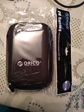 ORICO 2,5 duro carcasa de disco HDD Portátil Bolsa de protección para externo de 2,5 pulgadas disco duro/auricular/U disco caja de unidad del disco duro negro