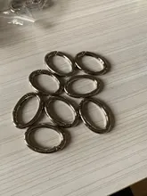 2 uds. De Clips de anillo ovalado de resorte de puerta de 25/32/38/50mm, hebilla de anillo de plata bronce negro dorado, empuje para ganchos rápidos gatillo, mosquetones para exteriores DIY