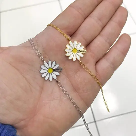 Серебряный браслет Loves Writing Daisy
