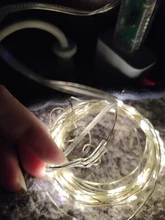 Christmas-Light Timer Decoration Led-String Copper-Wire-Garland Remote-Control Waterproof