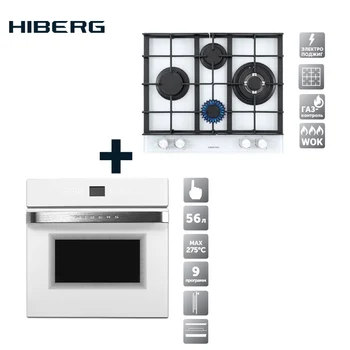 Best Set Hob HIBERG VM 6045 W + Electric Oven HIBERG VM 6495 W