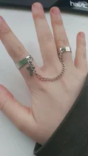 Anillos Pop Punk para hombre y mujer, cadena ajustable multicapa, cuatro anillos abiertos para dedos, de aleación, giratorios, regalo de fiesta