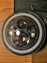 CO LIGHT 7 pulgadas faros LED de circulación diurna Hi/Lo haz 50W 30W Halo anillo de ámbar Ojo de ángel para Niva de Lada Offroad 4x4 UAZ 12V 24V