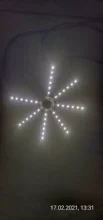 Octopus Light Ceiling-Lamp LED Energy-Saving Warm White Cold 5730SMD 220V 24W 16W 12W