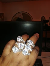 2020 Corazón en forma de anillos de cristal para la joyería de las mujeres plateado Zircon anillo de boda para mujeres bisutería Femme Anillos De Compromiso mujer nueva