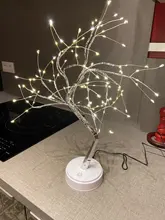 Study-Lamp Battery Holiday-Lighting-Decor Desk Fairy-Night-Light Bedside LED Christmas-Tree