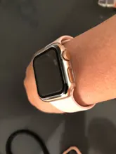 Funda completa mate con Protector de pantalla de vidrio templado para Apple Watch Series 6 5 4 iWatch 40mm 44mm, 1 unidad