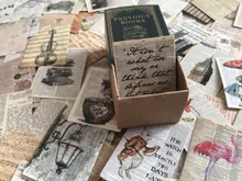 Señor papel 100 unids/caja Vintage Story Kraft papel recortes/fabricación de tarjetas/proyecto de diario DIY diario decoración tarjetas LOMO